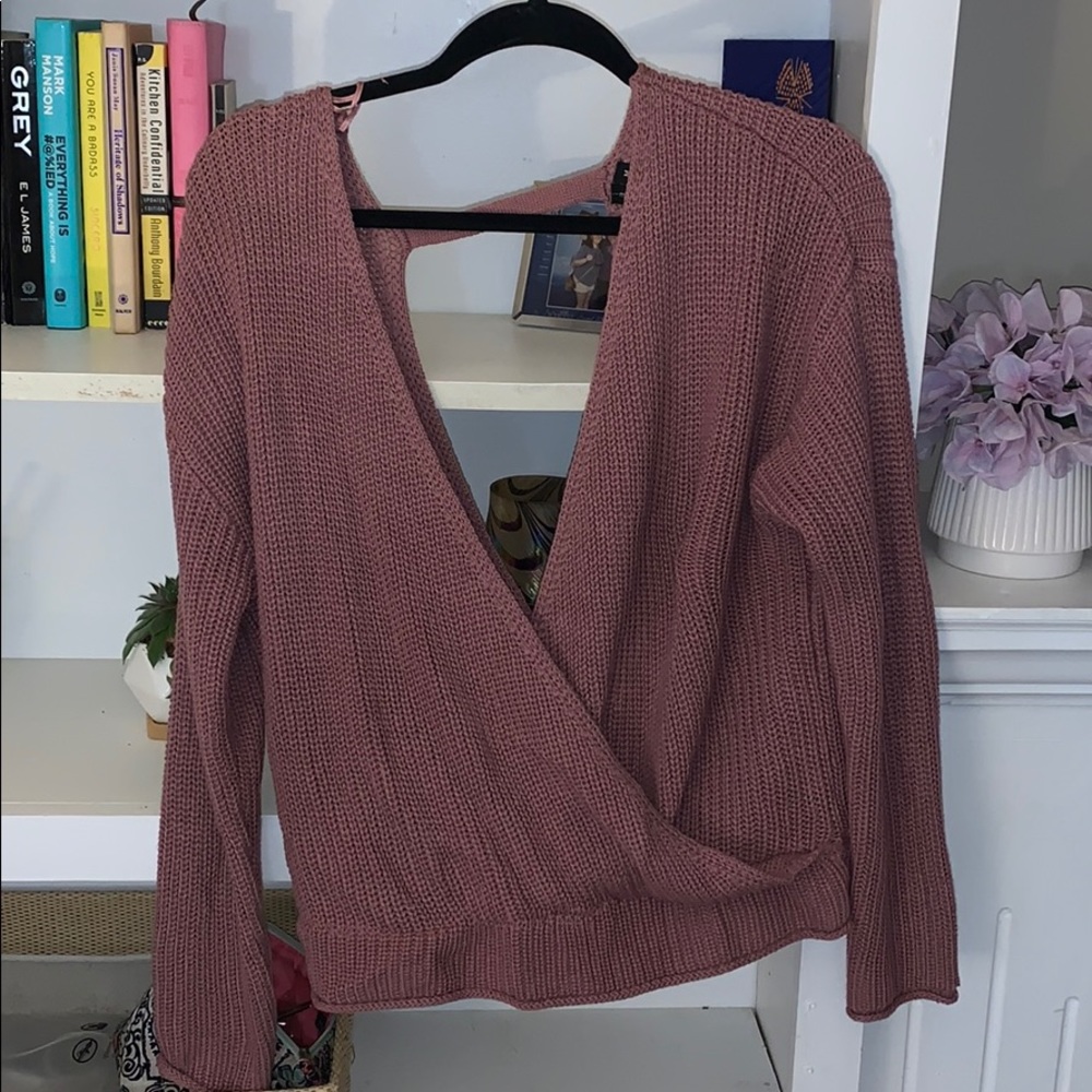 Open Back Sweater